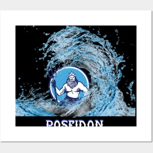 Poseidon Greek God Posters and Art